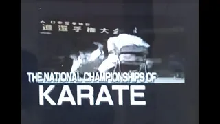 The karate demonstrate of Mikiyo - Yahara Sensei.