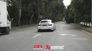 MERCEDES AMG A35 SEDAN V177 AKRAPOVIC EXHAUST | FLY BY SOUND