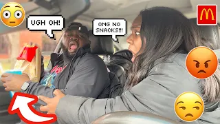 THROWING My HUNGRY Wife's FOOD Out The WINDOW To See Her REACTION! | Snacks and Lex