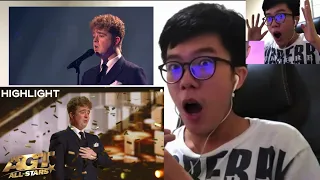 Indonesian Reacts to Golden Buzzer: Tom Ball "The Sound of Silence" | AGT: All-Stars 2023 | REACT