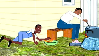 when you are trying to steal your neighbor's fried chicken - funny cartoon video