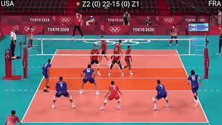 Volleyball USA - France Amazing Full Match