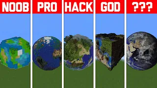 NOOB VS PRO VS HACKER Minecraft Pixel art✨Earth