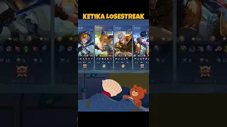 MOMEN KETIKA LOSESTREAK RANK MOBILE LEGENDS #mlbb #mobilelegends