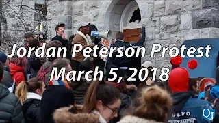 Protest outside Jordan Peterson's visit to Queen's campus