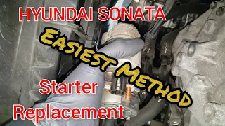 How to replace the starter on Hyundai Sonata 2009-2014