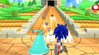 Mario Party 9 Step It Up - Mario vs Sonic vs Thomas vs Rosalina (Master CPU)