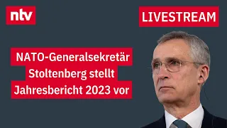 LIVE: : Pressekonferenz NATO-Generalsekretär Stoltenberg zum Jahresbericht 2023