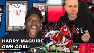 Expressions & Mark Goldbridge reaction to Harry Maguire own goal vs Tottenham 🤦‍♂️🤦‍♂️🤦‍♂️🤦‍♂️