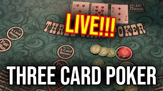 SURPRISE MASSIVE COMEBACK!!! LIVE 3 CARD POKER!!! Sept 27th 2022