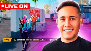 💙 LEVEL UP AO VIVO 💙 PEGUEI DESAFIANTE! RANQUEADA ALEATÓRIOS E SOLO !! FREE FIRE MOBILE 💙