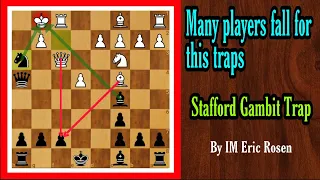 Stafford Gambit Traps || Best Chess Opening Trap
