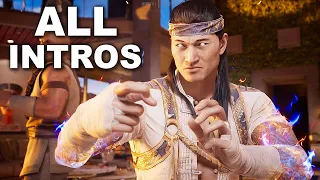 Mortal Kombat 1 Liu Kang All Intros Dialogue Character Banter MK1