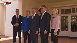 Albanese and senior Labor frontbenchers sworn in