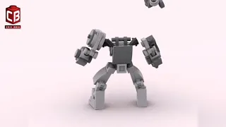 LEGO Micro Mech Satisfying Building Animation #lego #legomoc #crixbrix