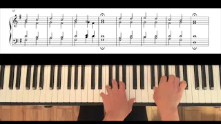 Schumann, "Album for the Young" Op 68, No. 4 Ein Choral. Easy piano tutorial  with full score