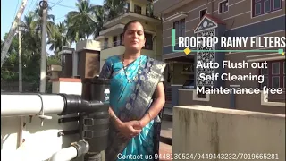 Rainy||Success story||Rainwater Harvesting||Customer Feedback||Rooftop Rainy Filters||Auto Fush out|