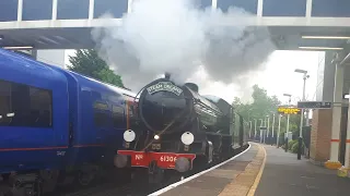 61306 Mayflower Storms through Staines with The Sunset Steam Express heading to Chertsey 18/6/19