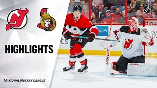 NHL Highlights | Devils @ Senators 1/27/20