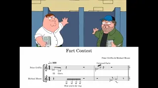 Family Guy Fart Contest with Michael Moore Transcription