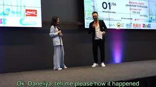 Daneliya Tuleshova - On-stage talk at Charity Fashion Show in Kiev    01.06.2019    (English subs)