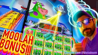 CATCHING MOOLAH for BONUS!!! Invaders Attack From the Planet Moolah - CASINO SLOTS