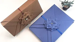 GIFT PACKING | GIFT WRAPPING IDEAS + ORIGAMI FLOWER DECORATION | I.Sasaki Original