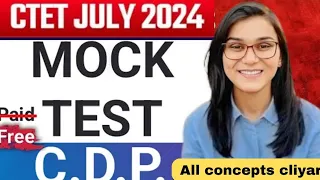 CDP Mock test all concept covered | cdp: by himanshi singh || Ctet -2024