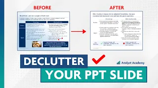 Consulting Slide Walkthrough: How to declutter your PowerPoint slides