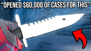 "i've spent $60,000 to open this knife"