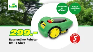 LANDI TV-Werbung - Rasenmäher Roboter Okay RM 18 Okay / Rasenmäher Akku Okay