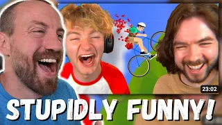 SO STUPID IT'S FUNNY! TommyInnit Happy Wheels Is Stupidly Funny (REACTION!) W/ JackSepticeye