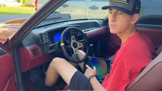 16 year old drives a 700whp stick shift mustang