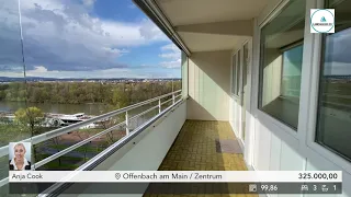 ZU VERKAUFEN: 3-Zimmer-Wohnung in zentraler Lage von Offenbach am Main