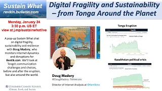 Digital Fragility and Sustainability – from Tonga Around the Planet