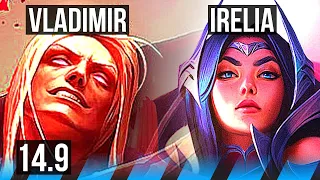 VLADIMIR vs IRELIA (MID) | 11/0/1, Rank 6 Vlad, Legendary | JP Master | 14.9