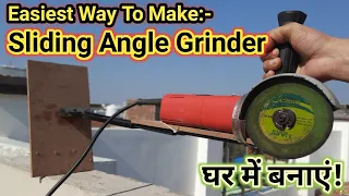 How to Make Sliding Angle Grinder Stand | एंगल ग्राइंडर स्टेंड  | Making Angle Grinder Miter Saw