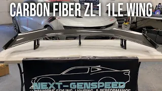 Our NEW Carbon Fiber ZL1 1LE Wing Spoiler - Next-Gen Speed