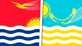 World Flag Animation but Each Country is Kiribati 🇰🇮