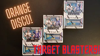 2021 Prizm Football Target Blaster Box x3! Orange Disco Prizms!