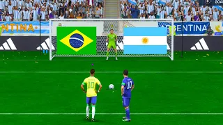 FIFA 23 - ARGENTINA VS BRAZIL I PENALTY SHOOTOUT I FIFA WORLD CUP QATAR 2022 I