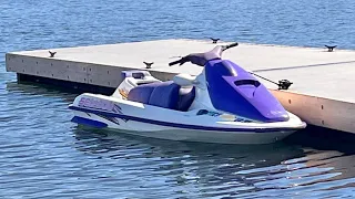 Lake Perris 97 Seadoo GTS Classic Jet Ski 720 motor test run