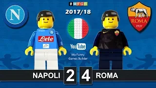 Napoli Roma 2-4 • Serie A (03/03/2018) goal highlights sintesi Lego Calcio 2017/18