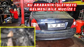 MOTOR REKTEFİYE DİYE GELDİ ! SORUN BAKIN NE ÇIKTI ! SİZ DE YANILMAYIN ! (Hyundai Elantra 1.6 GLS)