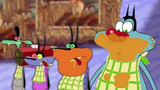 हिंदी Oggy and the Cockroaches 🤤 भोजन Hindi Cartoons for Kids