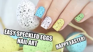 How To: Easy Speckled Easter Eggs Nail Art || Marine Loves Polish