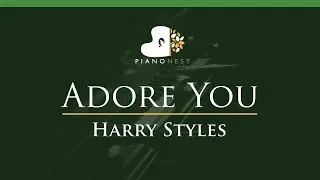 Harry Styles - Adore You - LOWER Key (Piano Karaoke Instrumental)