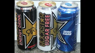 Rockstar Energy Drink: Original, Sugar Free & Zero Carb Review