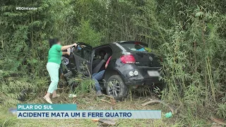 Motorista morre e quatro pessoas ficam feridas após acidente em Pilar do Sul