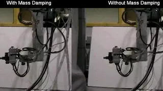 Vibration suppression control video from my Ph.D. thesis